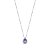 Colar Gota Zircônia Tanzanita Prata 925 - Imagem 1