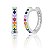 Argola click colorida prata 925 - Imagem 1