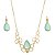 Conjunto luxo de pedra natural ágata azul céu - Imagem 1
