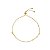 Pulseira ajustável com mini corações - Imagem 1