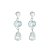 Brinco em prata 925 com 2 pedras naturais - Imagem 1