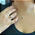 Colar com pedra natural oval Rodocrosita prata 925 - Imagem 2