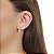 Brinco Ear Jack ponto de luz em prata 925 - Imagem 2