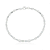 Pulseira Coffee diamantada prata 925 - Imagem 1