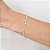 Pulseira Coffee diamantada prata 925 - Imagem 2