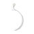 Brinco ear cuff unilateral com ponto de luz - Imagem 1