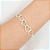 Bracelete com corações em prata 925 - Imagem 2