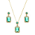 Conjunto luxo Pedra Fusion Esmeralda - Imagem 1