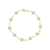 Pulseira de pérolas de água doce banhada a ouro 18k - Imagem 1