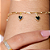 Pulseira Cartier com corações preto - Imagem 2
