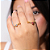 Solitário Rubi You & Me semijoia em ouro 18k - Imagem 2
