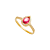 Anel princesa gota na cor Rubi - Imagem 1