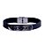 Pulseira Masculina em Aço e Couro Preto Ajustável - Imagem 1