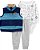 Conjunto Carter´s 3 peças - Colete Listradinho Azul - Imagem 1