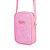 Bolsa Infantil Pampili Glitter Rosa Neon Porta Celular - Imagem 1
