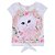 Conjunto Color Girl Blusa Manga Curta Creponado + Saia Floral - Imagem 3