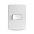 Conjunto Interruptor Simples 10A 250V Branco - Miluz Schneider - Imagem 1