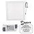 Placa LED Embutir 24W 3000K Amarela (Luz Quente) Santa Fé 29x29 - Imagem 2