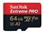 Cartão de Memória Sandisk Extreme Pro MicroSDHC 64GB 200MB/s U3 4K - Imagem 2