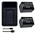 Kit 1x2 Baterias NP-FH70 Para Sony DCR-DVD306E DVD310 DVD408 - Imagem 1