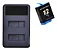 Kit Carregador + Bateria Ahdbt-901 P/ GoPro Hero 9 10 11 12 - Imagem 1