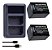 Kit 1x2 Baterias NP-FH70  P/ Sony DCR-SR52C SR52E SR55 SR55C - Imagem 1