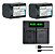 Carregador + 2 Baterias NP-FH70  P/ Sony DCR-SR52C SR52E SR55 SR55C - Imagem 1