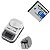 Kit  Bateria NP‑BK1/FK1 3.7V + Carregador Universal LCD Ponto Tech - Imagem 1