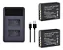 Kit Carregador Duplo + 2 Baterias NP-W126 para Fujifilm Finepix X100 X100s Gfx 50s X70 X-t10 - Imagem 1