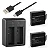 Kit Carregador + 2 Baterias Sj4000 P/ Atrio Hd Sjcam Sj5000 Sjcam M10 Sport Cam 1c1sj4000bp - Imagem 1