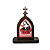 Mini Capela de Santa Rita de Cássia em MDF - Marrom Escuro - Imagem 1