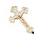 Crucifixo Decorativo em Metal Dourado 8cm - Imagem 2