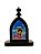 Mini Capela do Beato Carlo Acutis em MDF - Marrom Escuro - Imagem 1