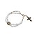 Pulseira Terço Perola 5mm Cordão com Cruz pequena - Imagem 2