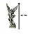 Enfeite São Miguel Arcanjo Metal Dourado ou Prateado Auto Colante – Unidade | Adesivo Religioso Decorativo - Imagem 5