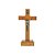 Crucifixo de Mesa em Madeira Resinada com Cristo em Ouro Velho – 9cm - Imagem 1