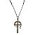 Cordão de Couro com Crucifixo da RCC em Metal - Ouro Velho - Tamanho M - Kit 25 unidades - Imagem 1