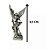 Enfeite São Miguel Arcanjo Metal Prateado Auto Colante – Unidade | Adesivo Religioso Decorativo - Imagem 2