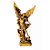 Enfeite São Miguel Arcanjo Metal Dourado ou Prateado Auto Colante – Unidade | Adesivo Religioso Decorativo - Dourado - Imagem 1