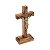 Crucifixo de Madeira Tradicional com Medalha de São Bento – 12cm - Imagem 1