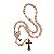 Kit Terço Contas Madeira 8mm com Cordão Rosa Claro Mãe de Todas as Mães e caixa presente ESPECIAL - Imagem 4