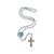 KIT TERÇO NOSSA SENHORA DAS GRAÇAS (PÉROLA BRANCA 6MM) + FOLHETO ORACIONAL - Imagem 2