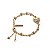 PULSEIRA MADRINHA 4MM – MADEIRA PEROLADA + METAIS DOURADOS (COM SAQUINHO) - Imagem 2