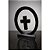 Cruz Estilizada Suspensa Design Moderno - Escultura 3D Decorativa - Imagem 2