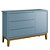 Comoda Com Sapateira Classic Azul Fosco Reller - Imagem 1