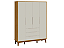 Guarda-Roupa Elfe Classic com 4 Portas e 3 Gavetas - Imagem 5