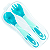 Kit Talher Termossensível Pimpolho – Colher e Garfo de Silicone - Imagem 1