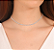 Colar Choker Riviera Cristal 2mm - Ródio Branco - Imagem 2