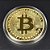 Moeda Bitcoin Decorativa Dourada - Imagem 2