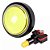 Botão arcade fliperama iluminado 60mm - amarelo - com ressalto (oval) - Imagem 1